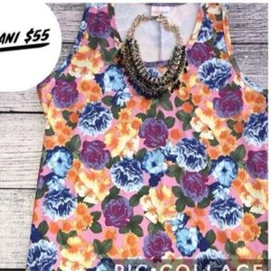 Lularoe Dani Dress Floral Print EUC